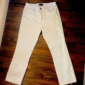 White Capri  jeans